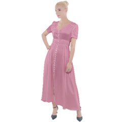 Nadeshilo Pink	 - 	button Up Short Sleeve Maxi Dress by ColorfulDresses