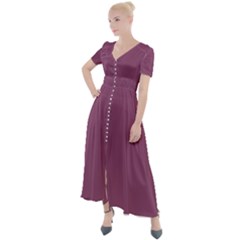 Sugar Plum Purple	 - 	button Up Short Sleeve Maxi Dress by ColorfulDresses