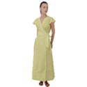 Yellow Iris	 - 	Flutter Sleeve Maxi Dress View1