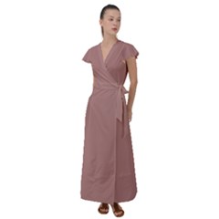 Sloe Gin Fizz	 - 	flutter Sleeve Maxi Dress by ColorfulDresses