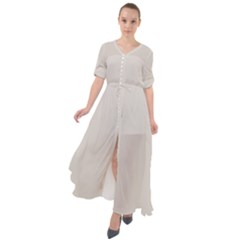 Abalone Grey	 - 	waist Tie Boho Maxi Dress by ColorfulDresses