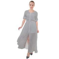 Chalice Silver Grey	 - 	waist Tie Boho Maxi Dress by ColorfulDresses