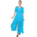 Vivid Sky Blue	 - 	Waist Tie Boho Maxi Dress View1