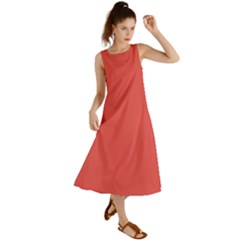 Valentine Red	 - 	summer Maxi Dress by ColorfulDresses