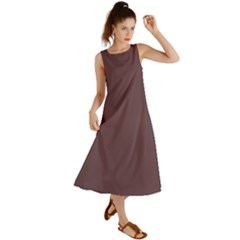 Plum Wine	 - 	summer Maxi Dress by ColorfulDresses