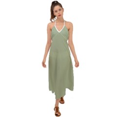 Laurel Green	 - 	halter Tie Back Dress by ColorfulDresses