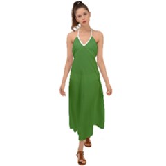 May Green	 - 	halter Tie Back Dress by ColorfulDresses