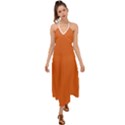 Halloween Orange	 - 	Halter Tie Back Dress View1