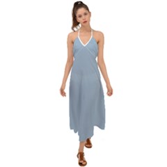 Cashmere Blue	 - 	halter Tie Back Dress by ColorfulDresses