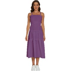 Sparkling Grape Purple	 - 	sleeveless Shoulder Straps Boho Dress