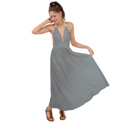 Tradewinds Grey	 - 	backless Maxi Beach Dress by ColorfulDresses