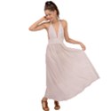 Rose  Quartz Pink	 - 	Backless Maxi Beach Dress View1