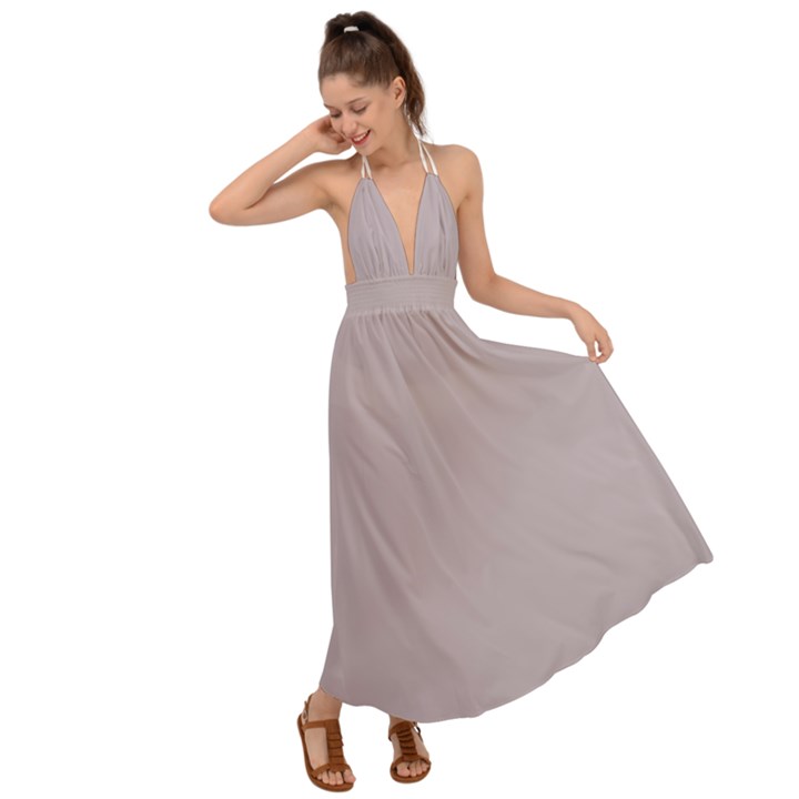 Soft Shadows	 - 	Backless Maxi Beach Dress