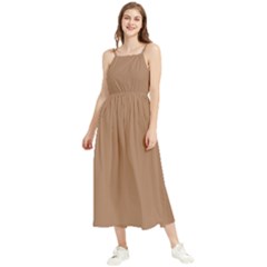 Cafe Au Lait Brown	 - 	boho Sleeveless Summer Dress by ColorfulDresses