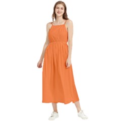 Construction Cone Orange	 - 	boho Sleeveless Summer Dress by ColorfulDresses