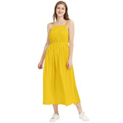 Canary Yellow	 - 	boho Sleeveless Summer Dress by ColorfulDresses