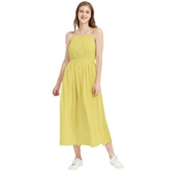 Hansa Yellow	 - 	boho Sleeveless Summer Dress by ColorfulDresses