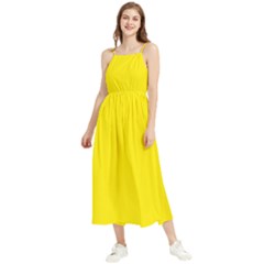 Middle Yellow	 - 	boho Sleeveless Summer Dress by ColorfulDresses