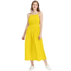 Sizzling Sunrise Yellow	 - 	boho Sleeveless Summer Dress by ColorfulDresses