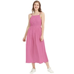 Liseran Pink	 - 	boho Sleeveless Summer Dress