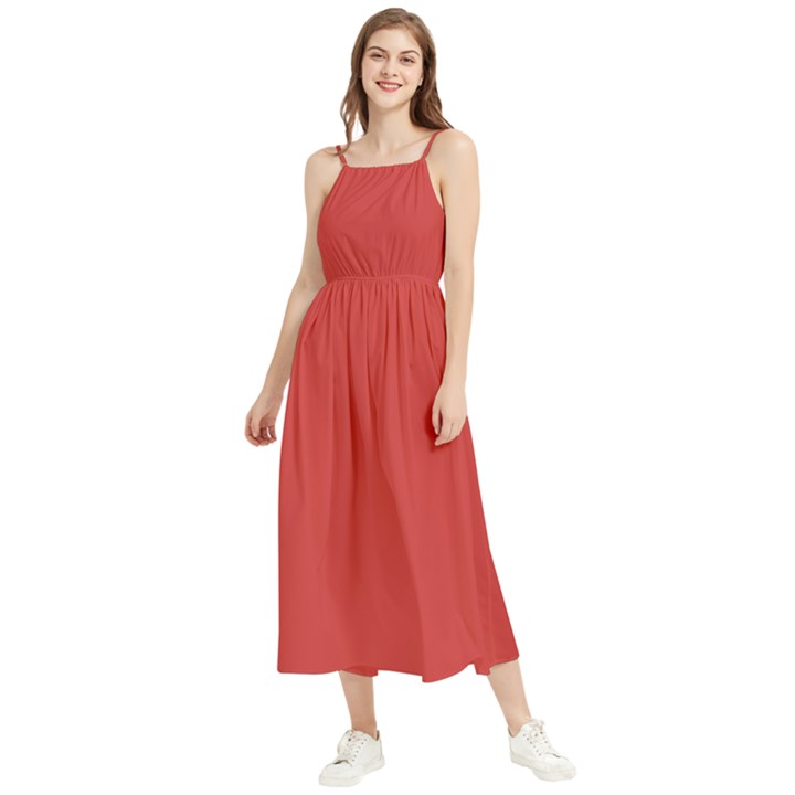 Madder Lake	 - 	Boho Sleeveless Summer Dress