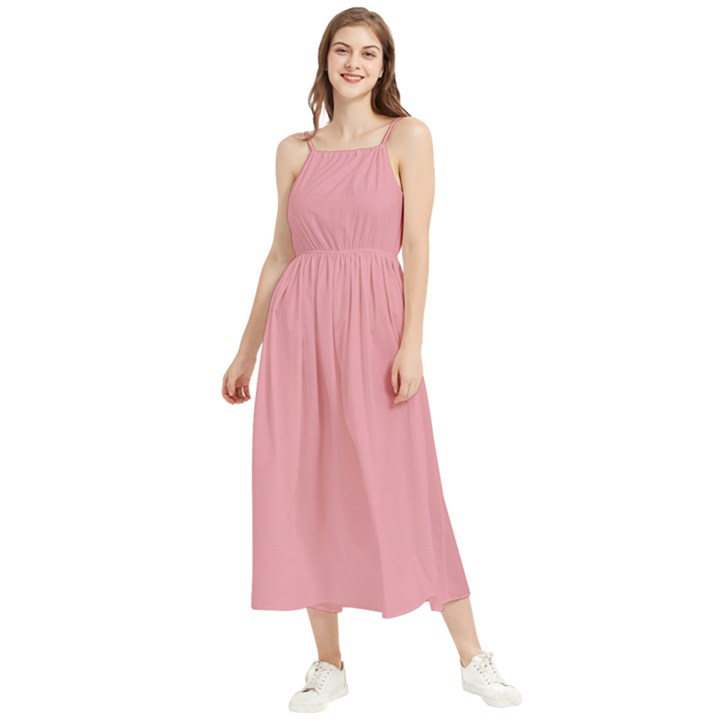 Pink Daisy	 - 	Boho Sleeveless Summer Dress