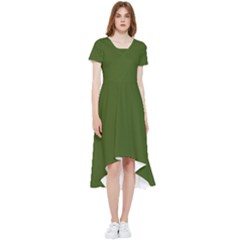 Juniper Green	 - 	high Low Boho Dress by ColorfulDresses