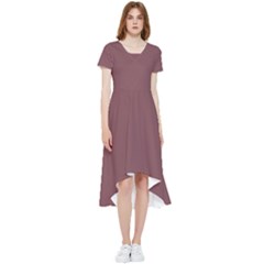 Rosy Finch Brown	 - 	high Low Boho Dress by ColorfulDresses