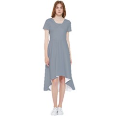 Tradewinds Grey	 - 	high Low Boho Dress by ColorfulDresses