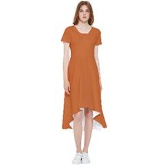 Orange Fox	 - 	high Low Boho Dress by ColorfulDresses