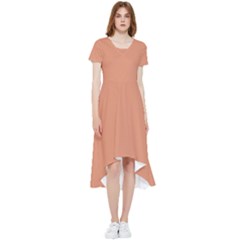 Soft Copper	 - 	High Low Boho Dress