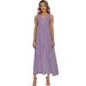 Glossy Grape Purple	 - 	V-Neck Sleeveless Loose Fit Overalls View1