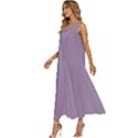 Glossy Grape Purple	 - 	V-Neck Sleeveless Loose Fit Overalls View2