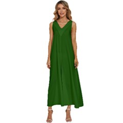 Lincoln Green	 - 	v-neck Sleeveless Loose Fit Overalls