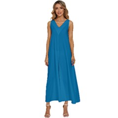 Star Command Blue	 - 	v-neck Sleeveless Loose Fit Overalls by ColorfulDresses