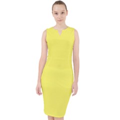 Icterine Yellow	 - 	midi Bodycon Dress