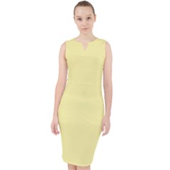 Banana Yellow	 - 	midi Bodycon Dress