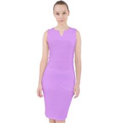 Lavender Purple	 - 	midi Bodycon Dress by ColorfulDresses