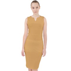 Indian Yellow	 - 	midi Bodycon Dress