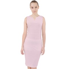 Soft Bubblegum Pink	 - 	midi Bodycon Dress