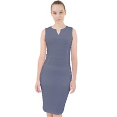 Mist Blue	 - 	midi Bodycon Dress