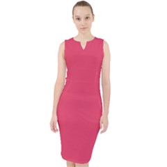 Paradise Pink	 - 	midi Bodycon Dress by ColorfulDresses