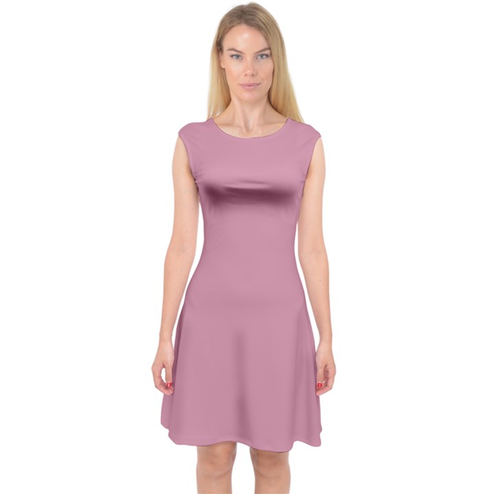 Cashmere Rose Pink	 - 	Capsleeve Midi Dress