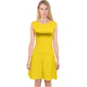 Rubber Duck Yellow	 - 	Capsleeve Midi Dress View1