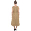 Desert Brown	 - 	Midi Tie-Back Chiffon Dress View2