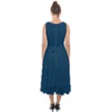 Prussian Blue	 - 	Midi Tie-Back Chiffon Dress View2