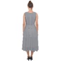 Pewter Grey	 - 	Midi Tie-Back Chiffon Dress View2