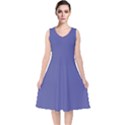 Blue Iris	 - 	V-Neck Midi Sleeveless Dress View1