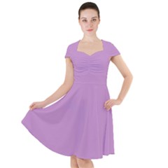 Purple Dragon	 - 	cap Sleeve Midi Dress by ColorfulDresses