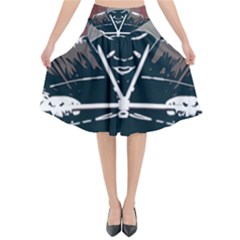 Sigaamoda Flared Midi Skirt